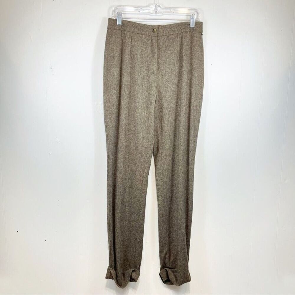 Dolce & Gabbana Wool Made In Italy Brown Trousers Size Woman's 44